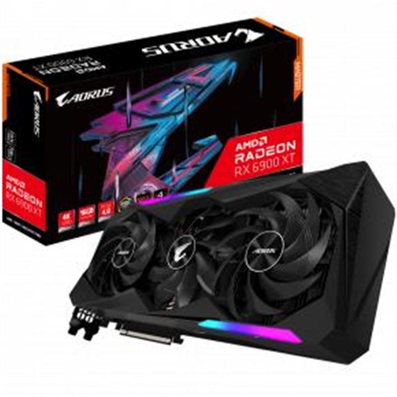 Gigabyte GV-R69XTAORUS M-16GD videokaart AMD Radeon RX 6900 XT 16 GB GDDR6