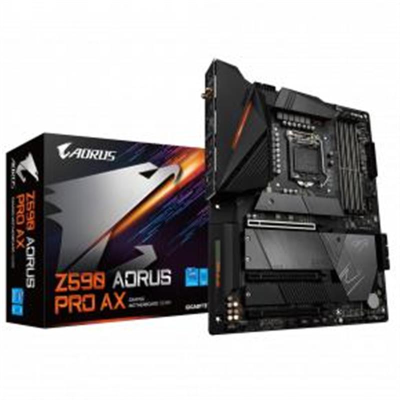 Gigabyte Z590 AORUS PRO AX moederbord Intel Z590 Express LGA 1200 ATX