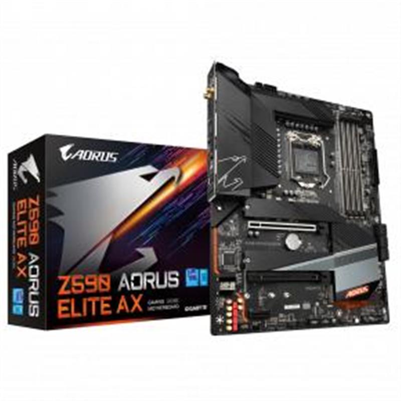 Gigabyte Z590 AORUS ELITE AX moederbord Intel Z590 Express LGA 1200 ATX