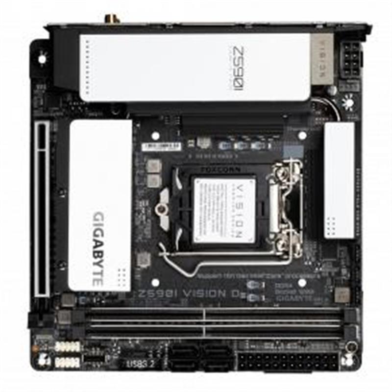 Gigabyte Z590I VISION D moederbord Intel Z590 Express LGA 1200 mini ITX