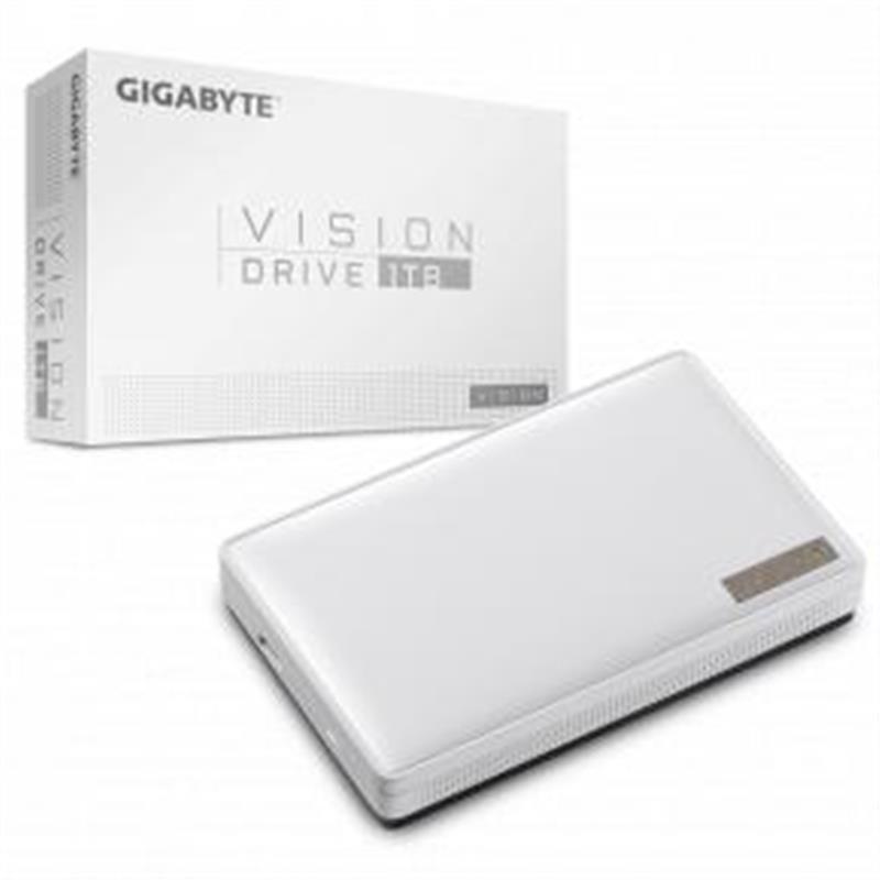 Gigabyte Vision Drive Portable SSD 1000 GB M 2 USB Type-C 3 2 Gen 2 2000 MB s White