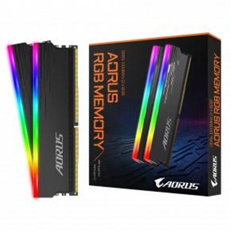 Gigabyte AORUS RGB geheugenmodule 16 GB 2 x 8 GB DDR4 3333 MHz