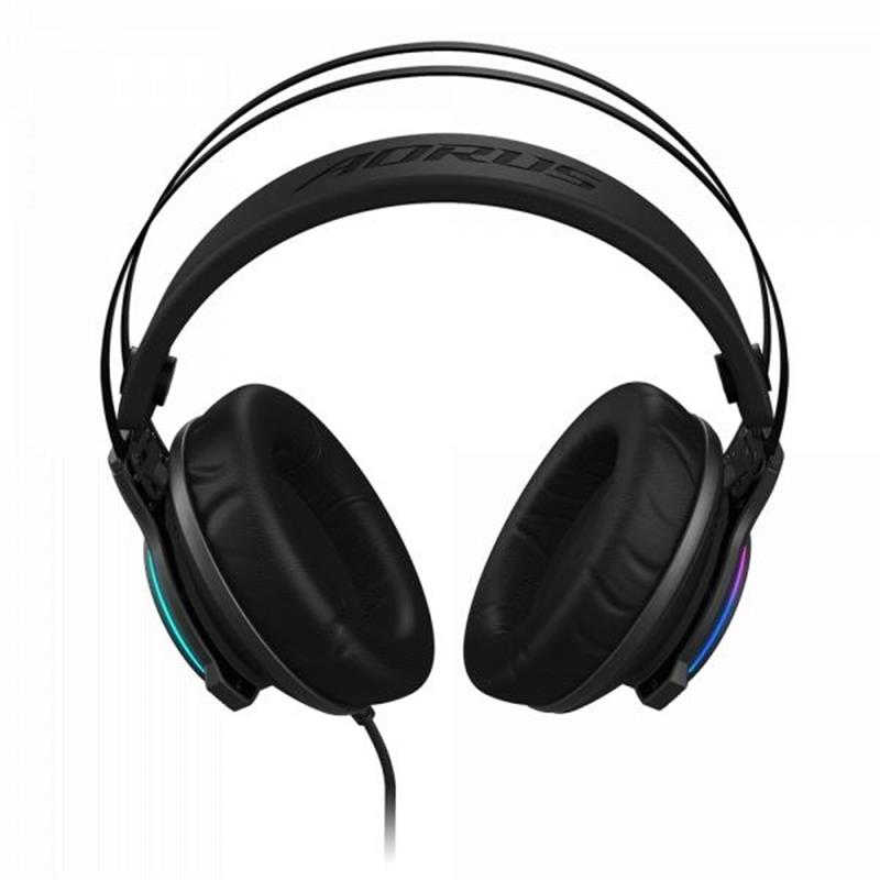 Gigabyte AORUS H1 hoofdtelefoon/headset Hoofdtelefoons Hoofdband USB Type-A Zwart