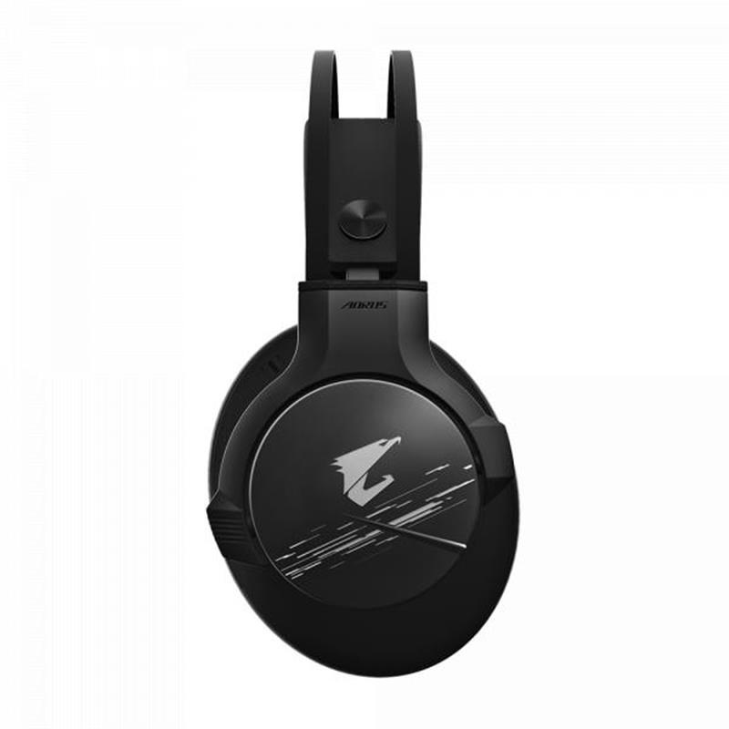Gigabyte AORUS H1 hoofdtelefoon/headset Hoofdtelefoons Hoofdband USB Type-A Zwart