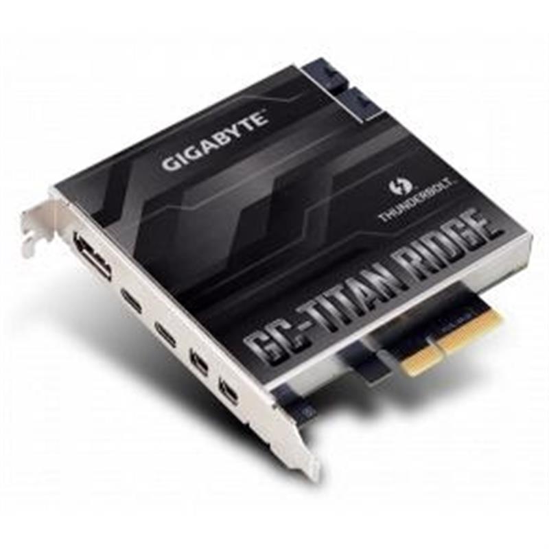 Gigabyte GC-TITAN RIDGE interfacekaart/-adapter Intern Mini DisplayPort, DisplayPort, Thunderbolt 3