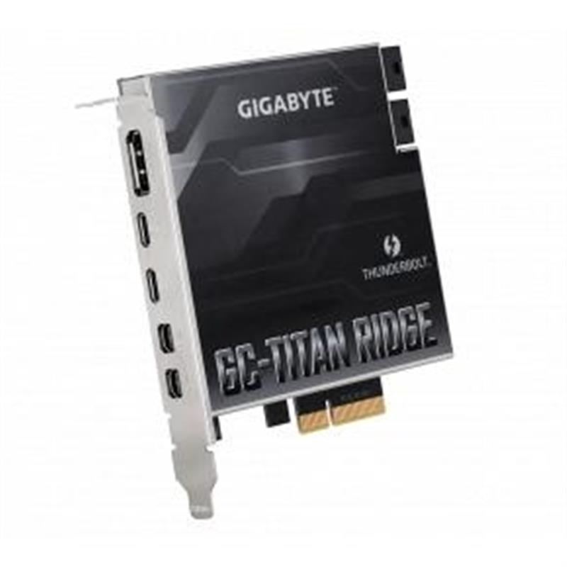 Gigabyte GC-TITAN RIDGE interfacekaart/-adapter Intern Mini DisplayPort, DisplayPort, Thunderbolt 3