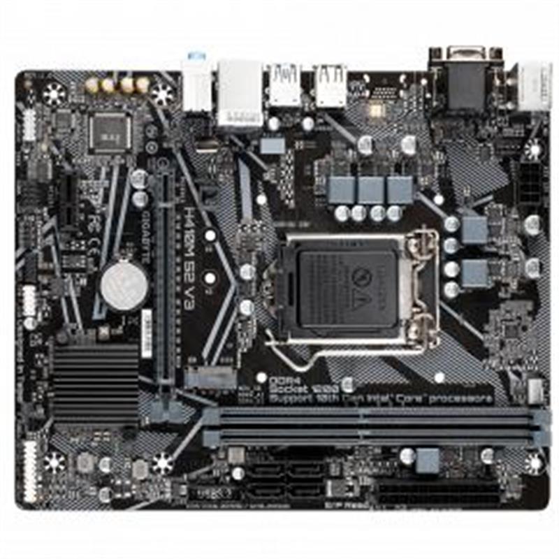 Gigabyte LGA1200 H410M 2x DDR4 DIMM SATA3 M 2 USB 3 2 Gen1