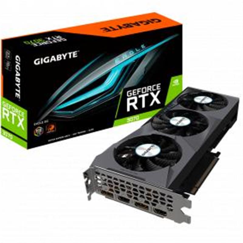 Gigabyte GV-N3070EAGLE-8GD Rev 2 0 GeForce RTX 3070 EAGLE 8G GDDR6 256 bit PCIe 4 0 x16