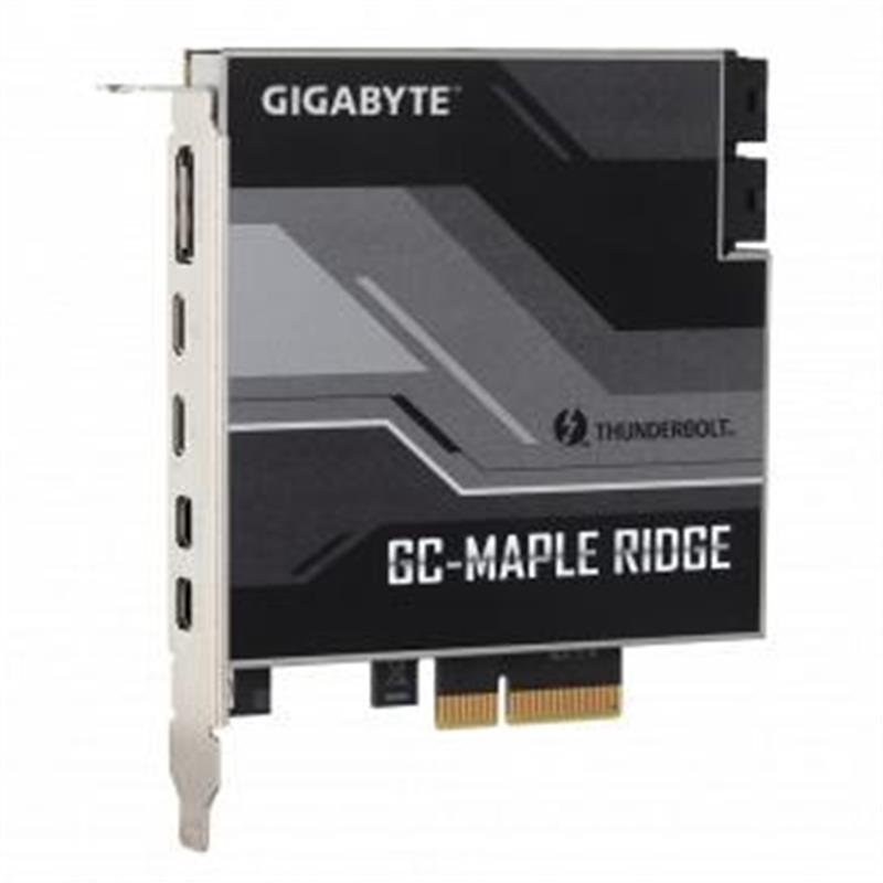 Gigabyte GC-MAPLE RIDGE interfacekaart/-adapter Intern DisplayPort, Mini DisplayPort, Thunderbolt 4, USB 3.2 Gen 2 (3.1 Gen 2)