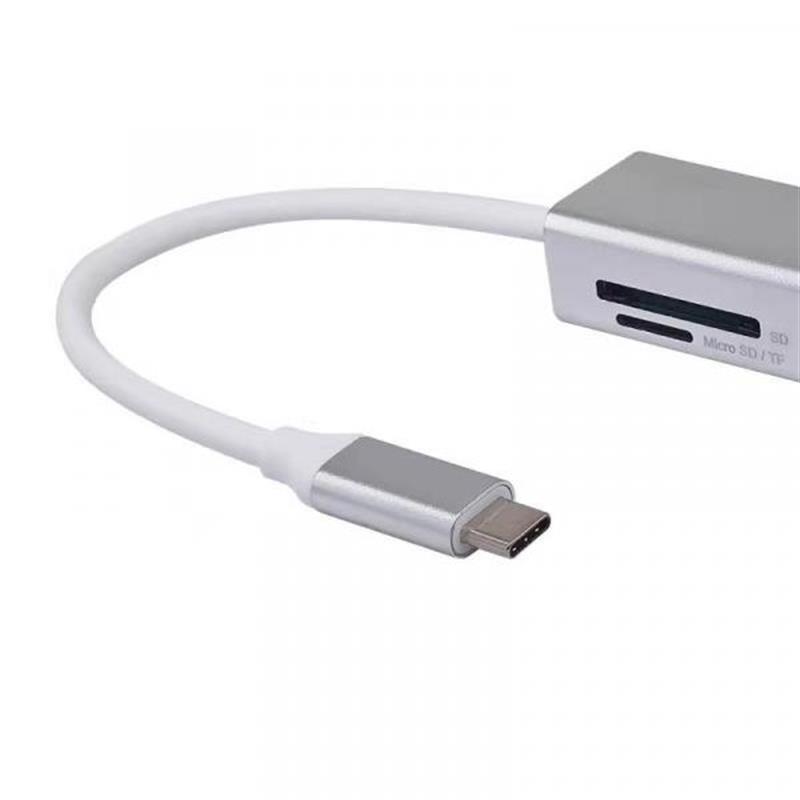 Equip 133480 interface hub USB 3.2 Gen 1 (3.1 Gen 1) Type-C 5000 Mbit/s Zilver