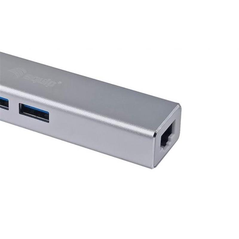 Equip 133481 interface hub USB 3.2 Gen 1 (3.1 Gen 1) Type-C 5000 Mbit/s Zilver