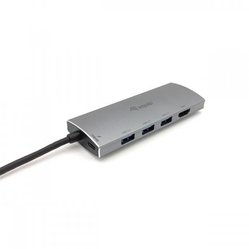 Equip 133482 interface hub USB 3.2 Gen 1 (3.1 Gen 1) Type-C 5000 Mbit/s Zilver