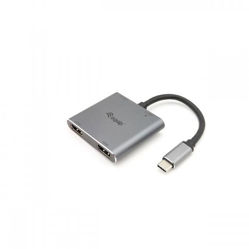 Equip 133484 interface hub USB 3.2 Gen 1 (3.1 Gen 1) Type-C 5000 Mbit/s Zilver