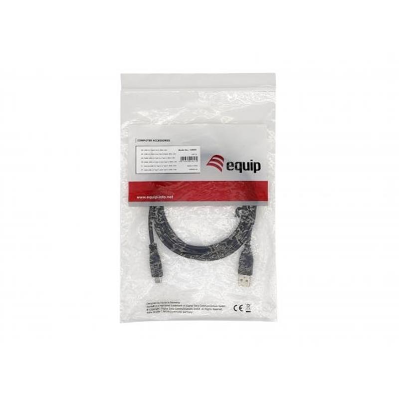 Equip 128886 USB-kabel 3 m USB 2.0 USB A USB C Zwart