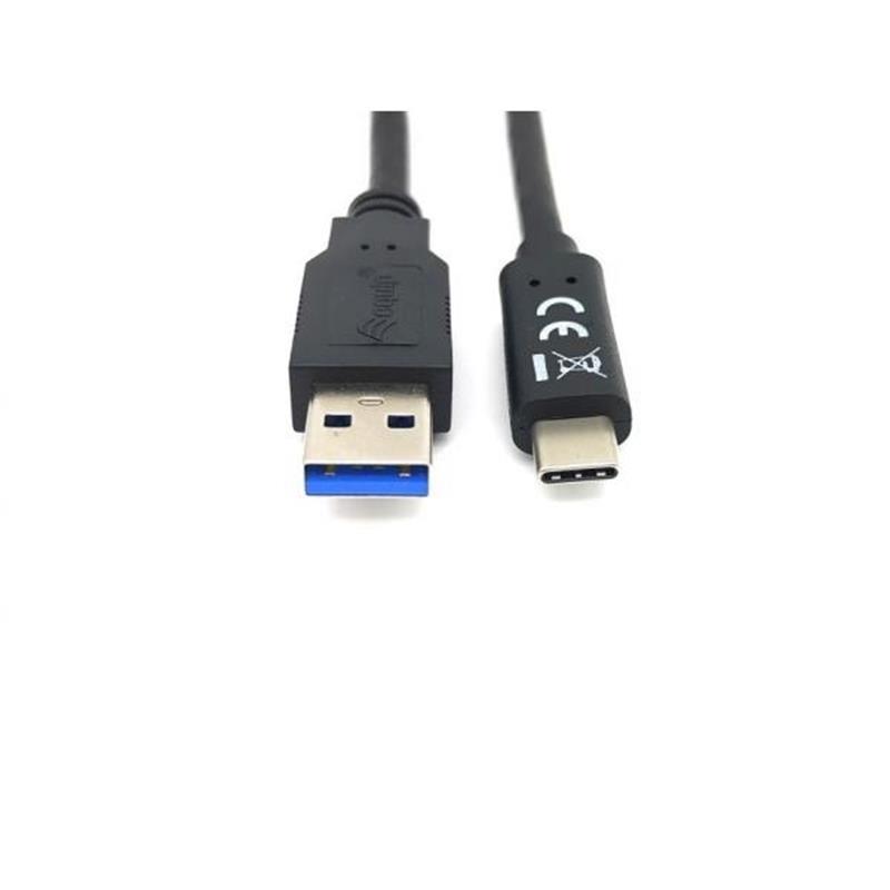 Equip 128344 USB-kabel 2 m USB 3.2 Gen 1 (3.1 Gen 1) USB A USB C Zwart
