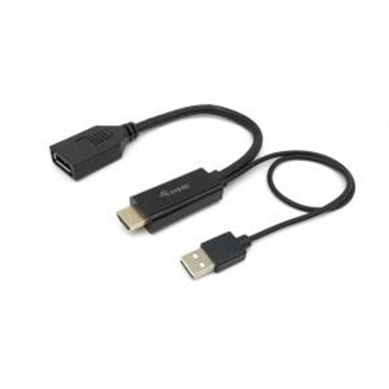 Equip 119039 video kabel adapter 0,15 m HDMI Type A (Standaard) DisplayPort Zwart