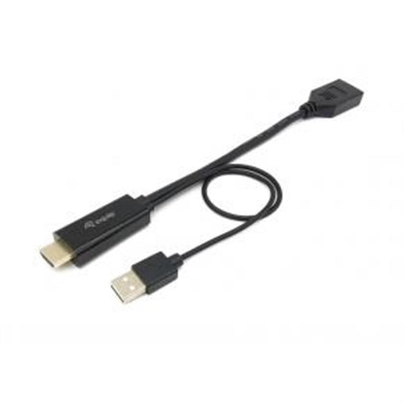 Equip 119039 video kabel adapter 0,15 m HDMI Type A (Standaard) DisplayPort Zwart