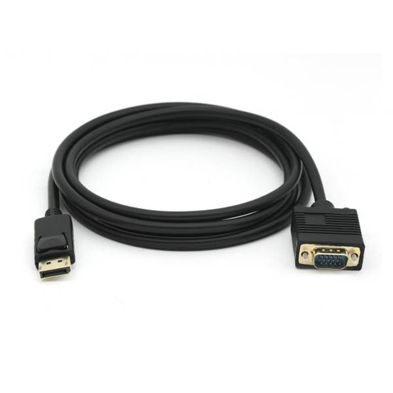 Equip 119338 video kabel adapter 2 m VGA (D-Sub) DisplayPort Zwart