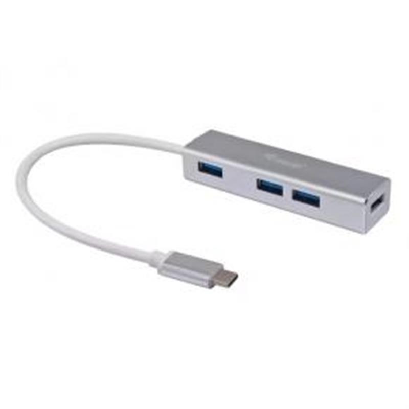 Equip 128958 interface hub USB 3.2 Gen 1 (3.1 Gen 1) Type-C 5000 Mbit/s Zilver