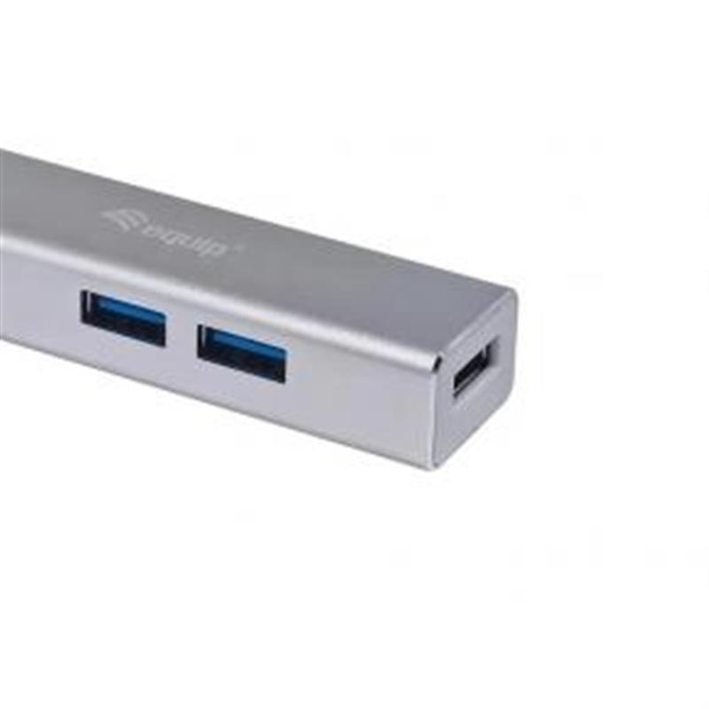 Equip 128958 interface hub USB 3.2 Gen 1 (3.1 Gen 1) Type-C 5000 Mbit/s Zilver