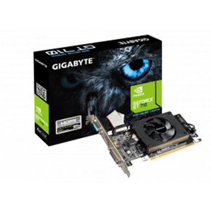 Gigabyte GV-N710D3-2GL Nvidia GeForce GT 710 2 GB GDDR3 64 bit 4096 x 2160 p
