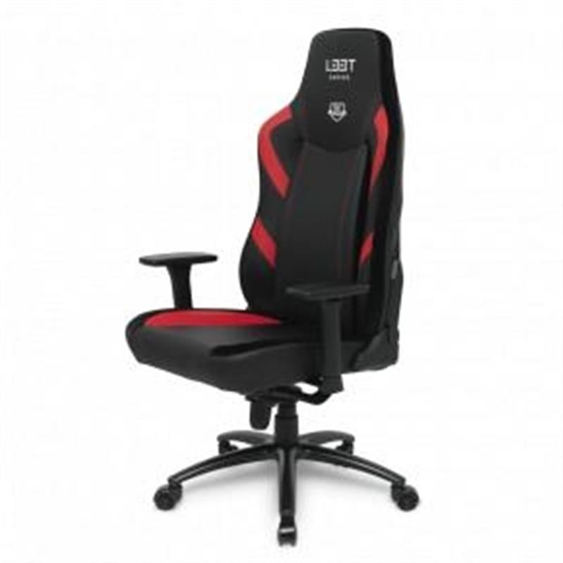 L33T Gaming E-Sport Pro Excellence L PU Black - Red decor PU leather Gas-lift