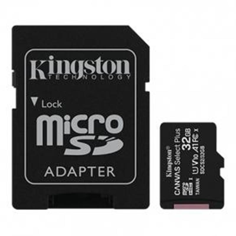 Kingston Technology Canvas Select Plus flashgeheugen 128 GB MicroSDXC Klasse 10 UHS-I