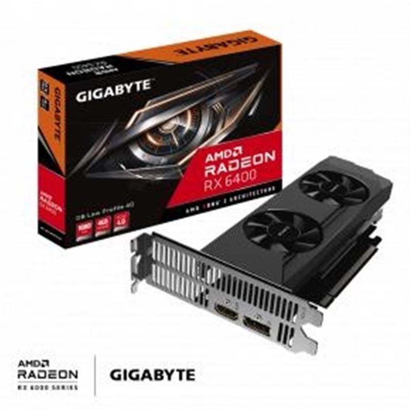Gigabyte Radeon RX 6400 D6 LOW Radeon RX 6400 4 GB GDDR6 64 bit 7680 x 4320 pixels