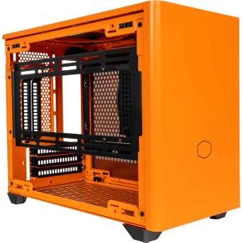 Cooler Master MasterBox NR200P Orange Mini ITX 18 25L USB 3 2 Gen 1 120 mm