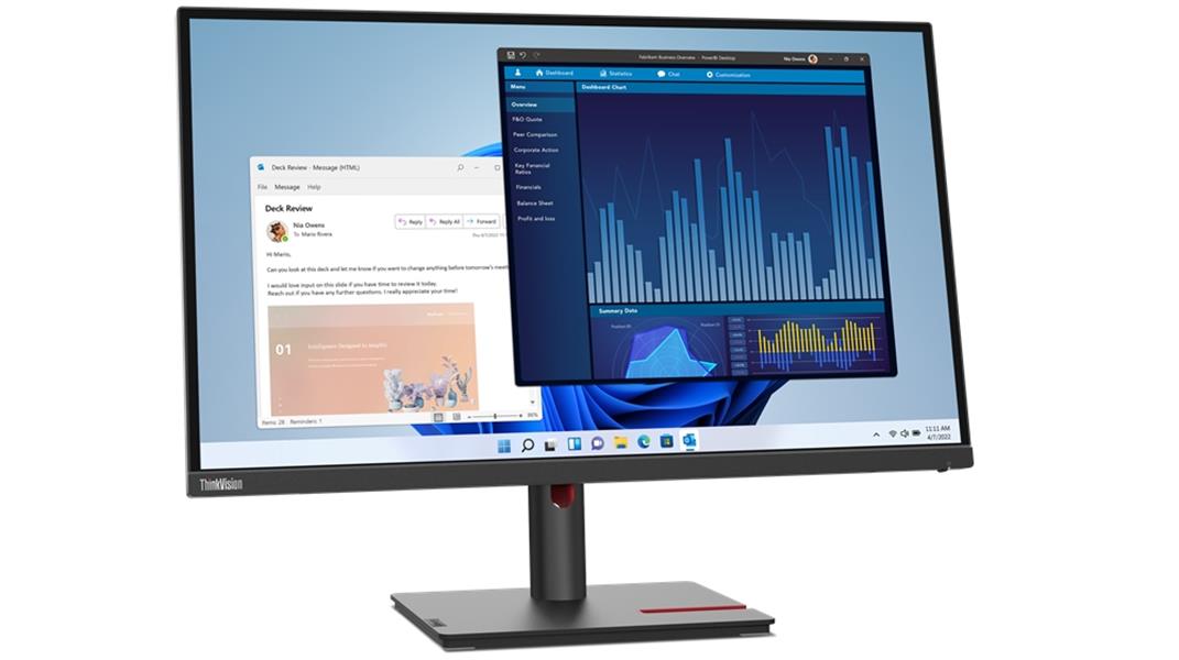 Lenovo ThinkVision T27p-30 68,6 cm (27"") 3840 x 2160 Pixels 4K Ultra HD LED Zwart