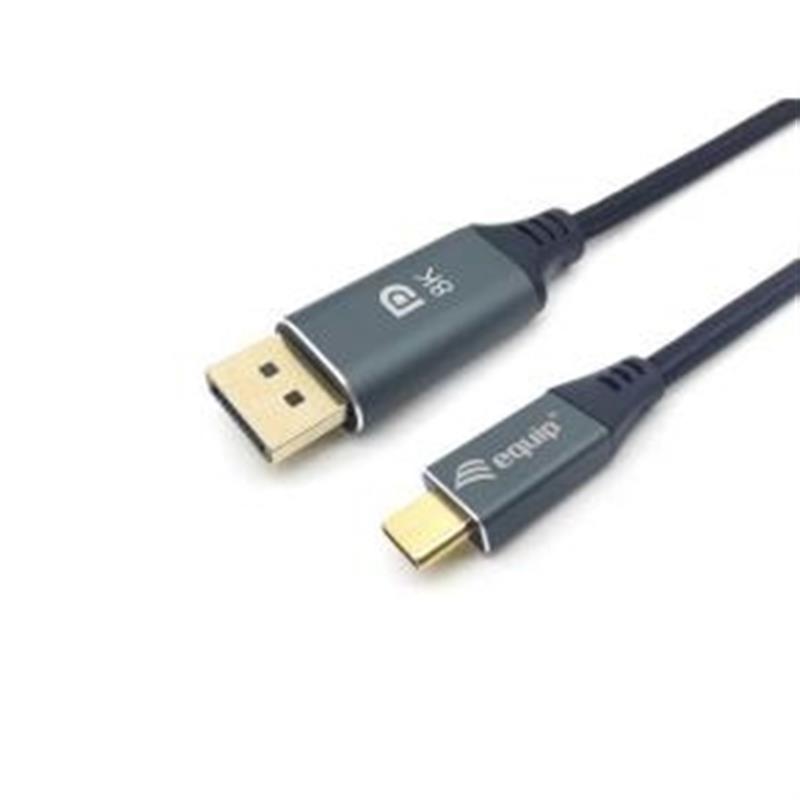 Equip 133426 video kabel adapter 1 m USB Type-C DisplayPort Grijs