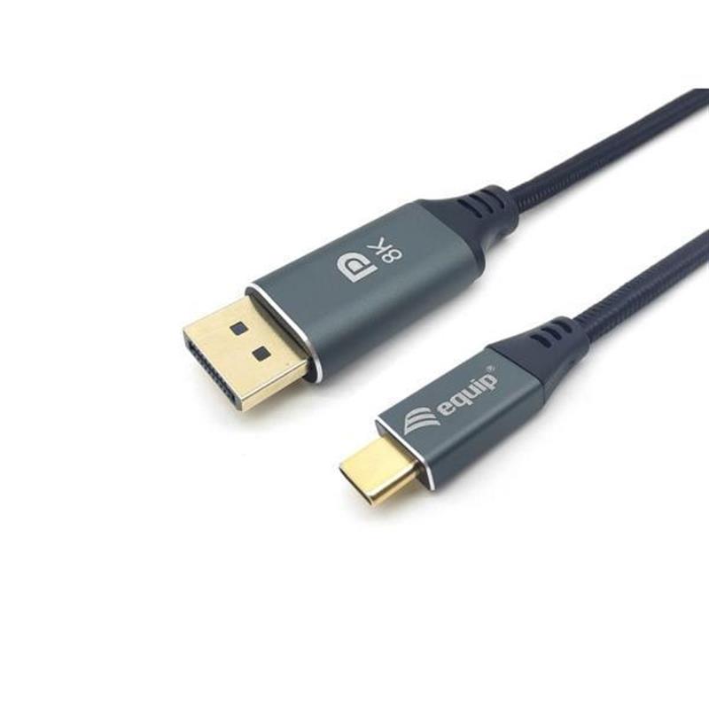 Equip 133426 video kabel adapter 1 m USB Type-C DisplayPort Grijs