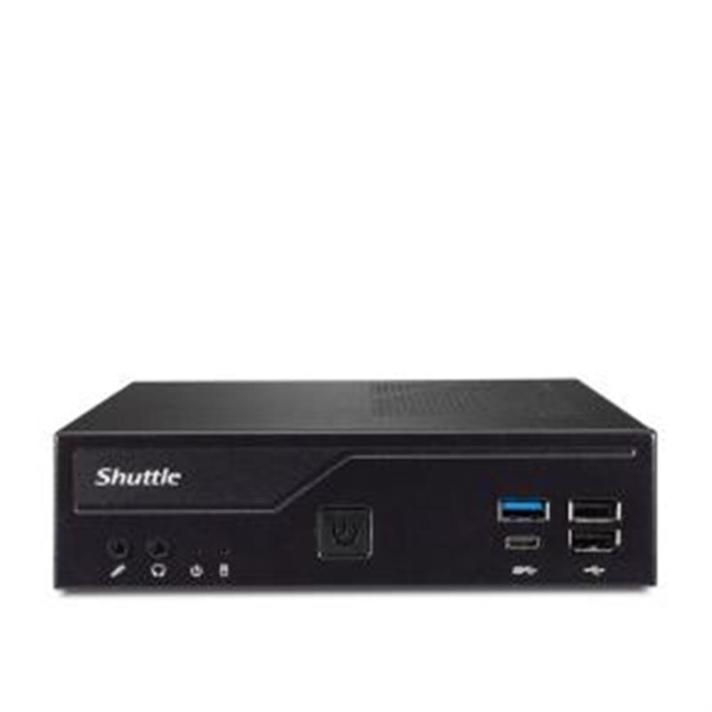 Shuttle DH610S PCs/werkstation Slim PC DDR4-SDRAM HDD+SSD Mini PC Zwart