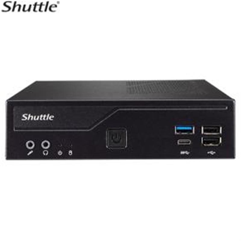 Shuttle DH610S PCs/werkstation Slim PC DDR4-SDRAM HDD+SSD Mini PC Zwart