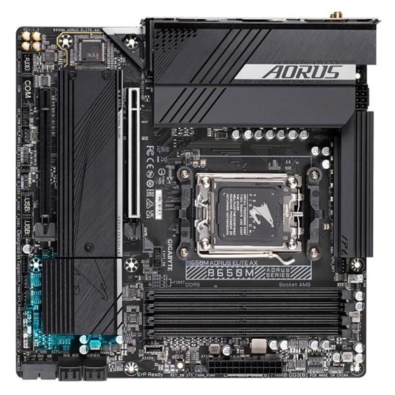 Gigabyte B650M AORUS ELITE AX moederbord AMD B650 Socket AM5 micro ATX
