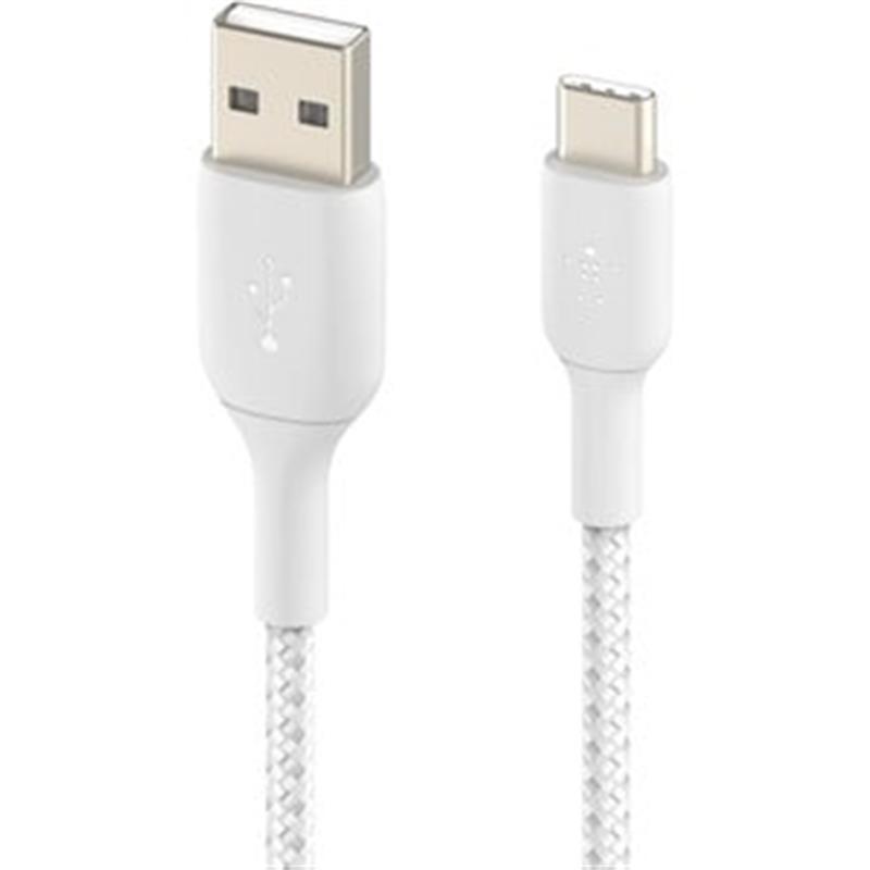 Belkin CAB002BT3MWH USB-kabel 3 m USB A USB C Wit