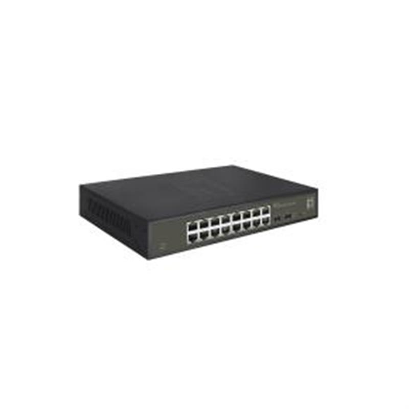 Levelone Hilbert 18-Port Gigabit Smart Lite Switch 16 x Gigabit RJ45 2 x Gigabit SFP