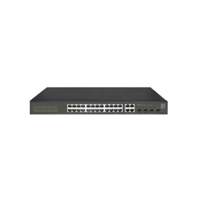 LevelOne GES-2128 netwerk-switch Managed L2 Gigabit Ethernet (10/100/1000) Zwart