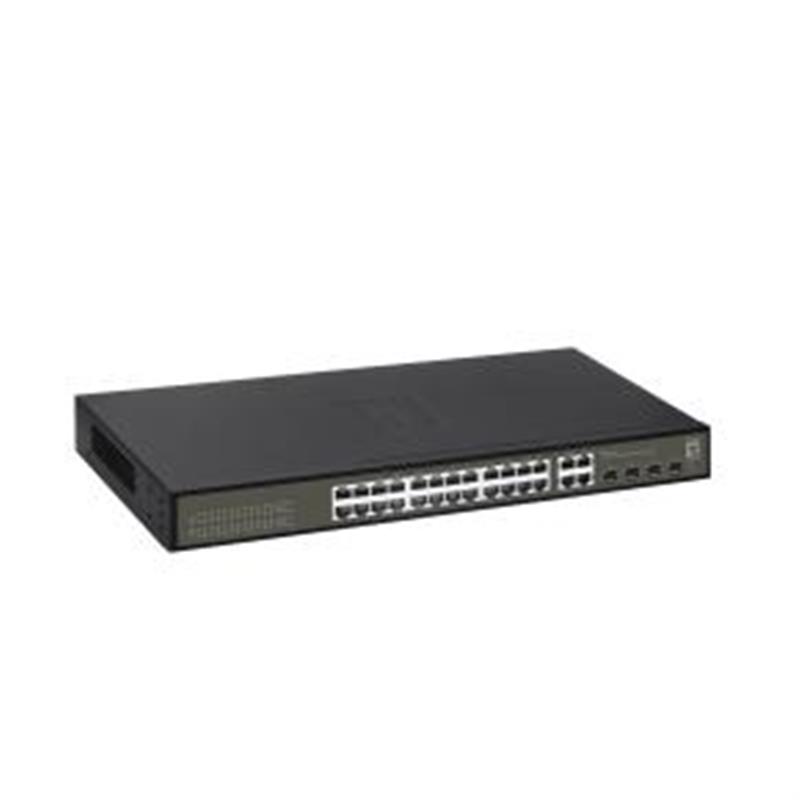 LevelOne GES-2128 netwerk-switch Managed L2 Gigabit Ethernet (10/100/1000) Zwart