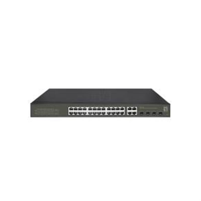 LevelOne GES-2128P netwerk-switch Managed L2 Gigabit Ethernet (10/100/1000) Power over Ethernet (PoE) Zwart