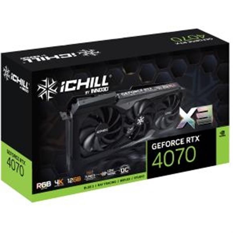 INNO3D GeForce RTX 4070 iChill X3 12GB GDDR6X 192-bit 2535 21Gbps