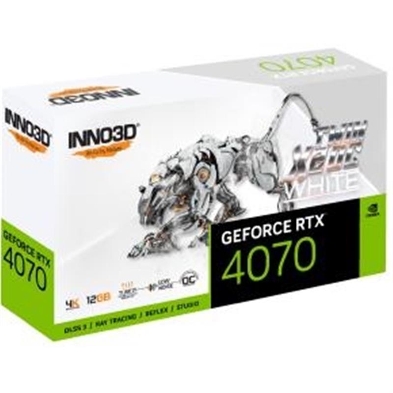 INNO3D GeForce RTX 4070 X2 OC WHITE 12GB GDDR6X 192-bit 2505 21Gbps