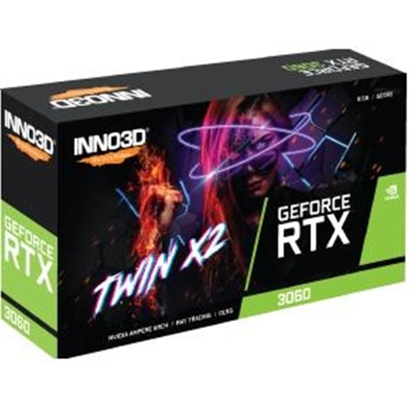 INNO3D GeForce RTX 3060 Twin X2 8GB GDDR6 128-bit 1777 15Gbps 3xDP HDMI