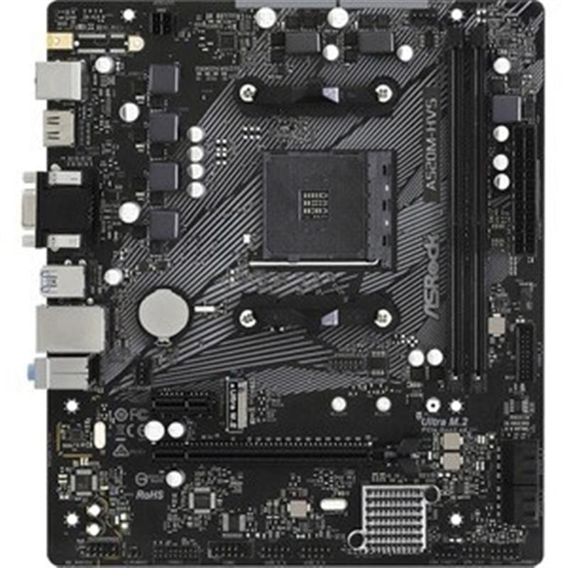 Asrock A520M-HVS AMD A520 Socket AM4 micro ATX