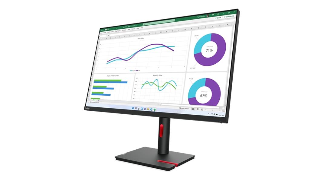 Lenovo ThinkVision T32p-30 80 cm (31.5"") 3840 x 2160 Pixels 4K Ultra HD LED Zwart