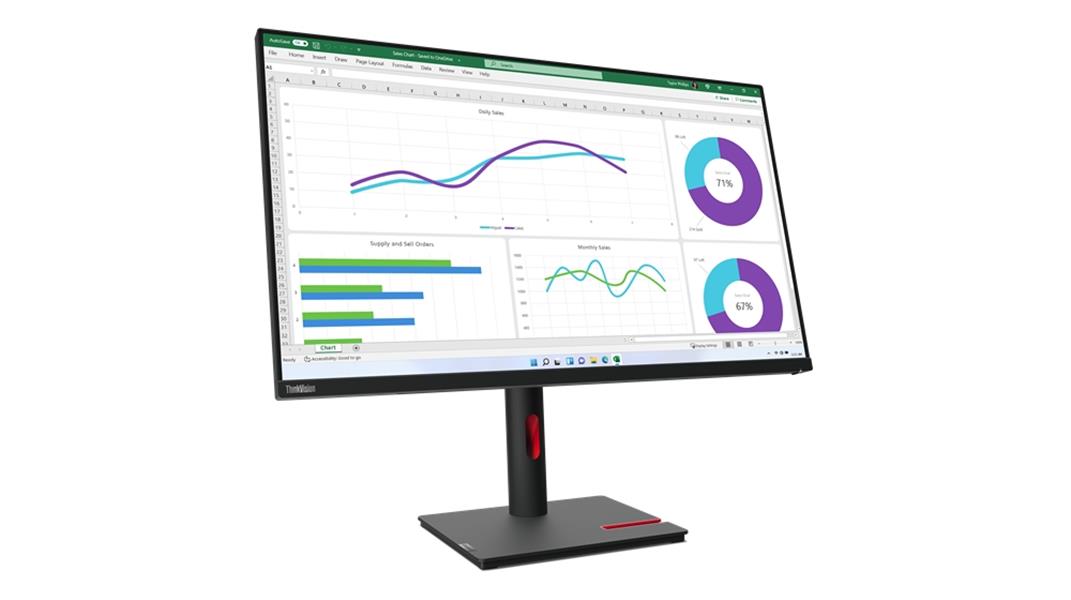 Lenovo ThinkVision T32p-30 80 cm (31.5"") 3840 x 2160 Pixels 4K Ultra HD LED Zwart