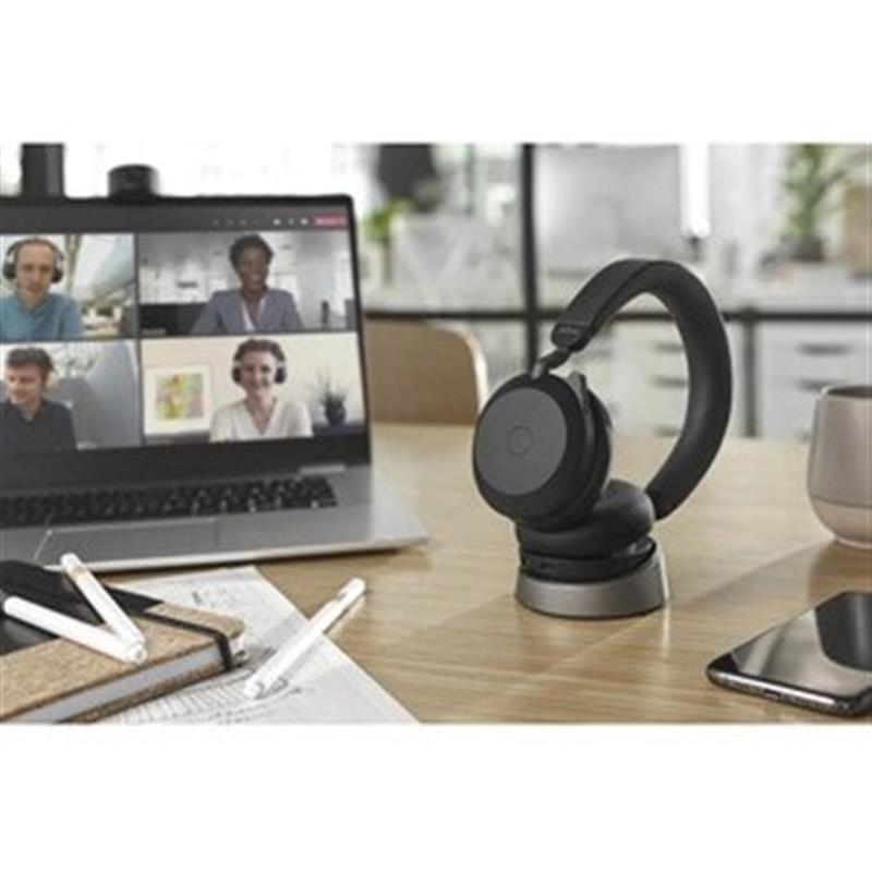 Jabra Evolve2 75 Headset Bedraad en draadloos Hoofdband Kantoor/callcenter USB Type-C Bluetooth Zwart