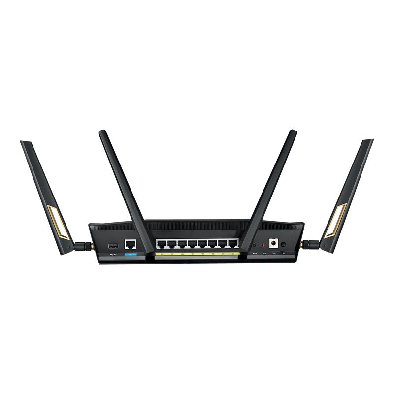 ASUS RT-AX88U draadloze router Gigabit Ethernet Dual-band (2.4 GHz / 5 GHz) 4G Zwart