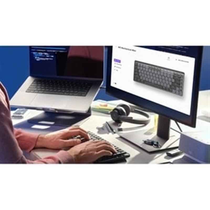 Logitech MX Mechanical toetsenbord RF-draadloos + Bluetooth QWERTY US International Grafiet, Grijs
