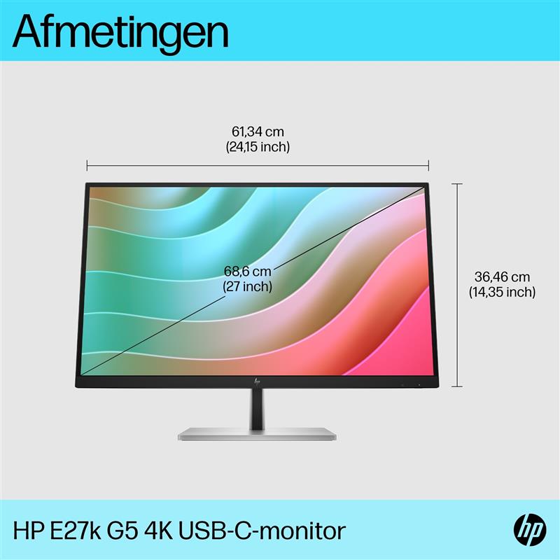 HP E27k G5 4K USB-C Monitor